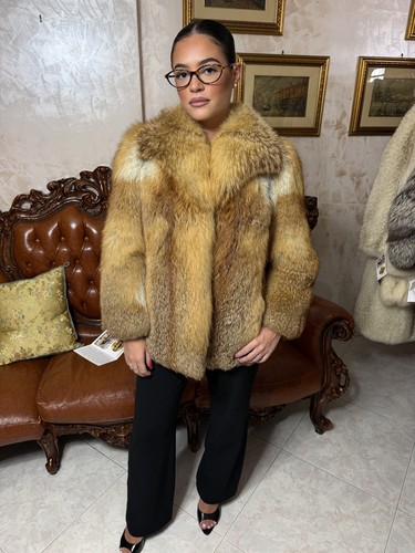 Jacket red fox fur coat - coat, fuchs