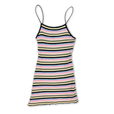 Topshop Striped Ribbed Bodycon