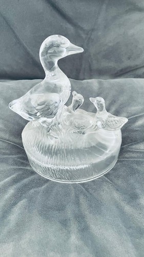 Ducks glass ornament - ducks, vintage