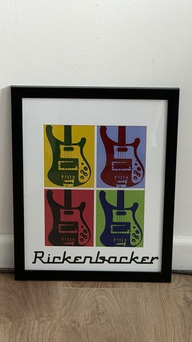 Framed rickenbacker 4003 - framed,