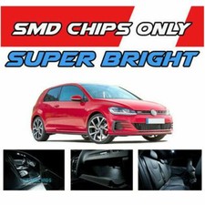 8x White LED INTERIOR BULB Set