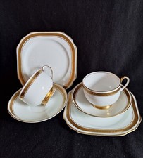 Vintage Anchor China Bridgwood Two Tea Trios England 