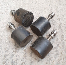 Rubber Foot Mount Anti-Vibration Buffers M10 60mm diameter x 50mm high Set of 4