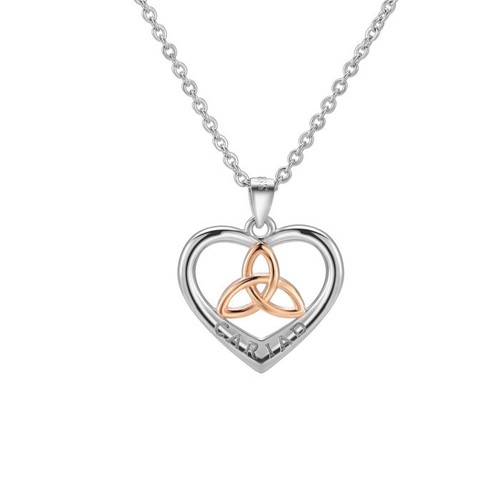 Cariad heart necklace stirling - cariad,