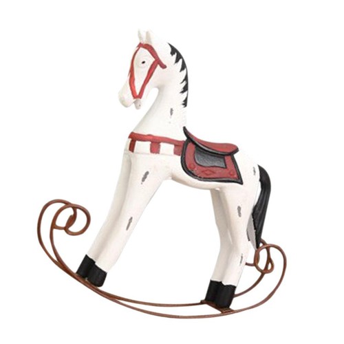 Nordic wooden rocking horse - wooden,