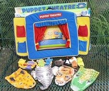 Carry Along Puppet Theatre by Fun Time + A Selection Of Finger + Hand Puppets 