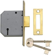 Yale Locks PM322CH25 3 Lever Mortice Dead Lock - Polished Chrome Finish