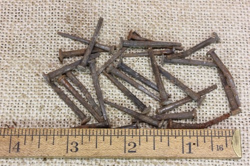 Used old square - 1/8”, nails