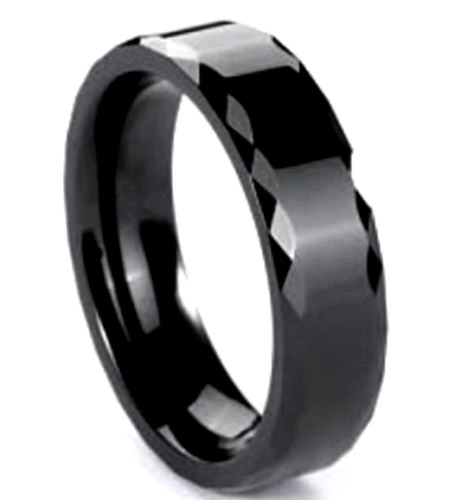 Black tungsten carbide ring - tungsten,