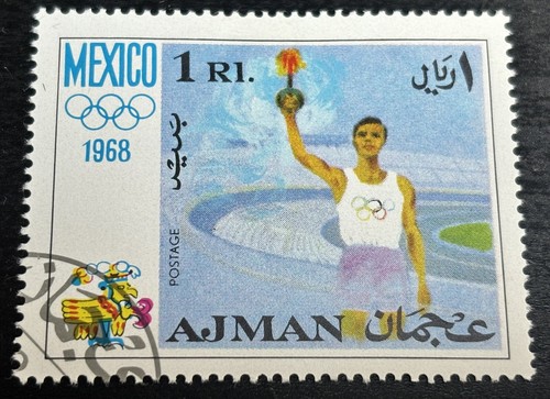 Ajman used stamp mexico - used,