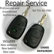 RENAULT KEY REPAIR FIX TRAFIC MASTER KANGOO REMOTE KEY FOB CASE SERVICE