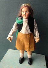 Vintage Irish doll Jays of Dublin handmade national costume doll Colleen 50s 60s