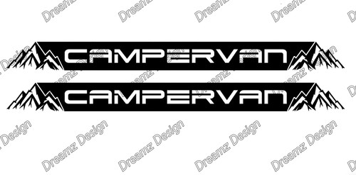 Campervan decals stickers - 2, x