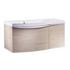 Roper Rhodes Serif 900mm Left Hand Vanity Unit in Light Elm SER900LLE NO BASIN .