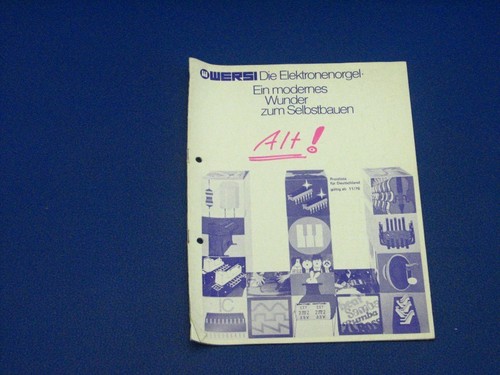 Wersi price list from 76 - wersi, 11/76