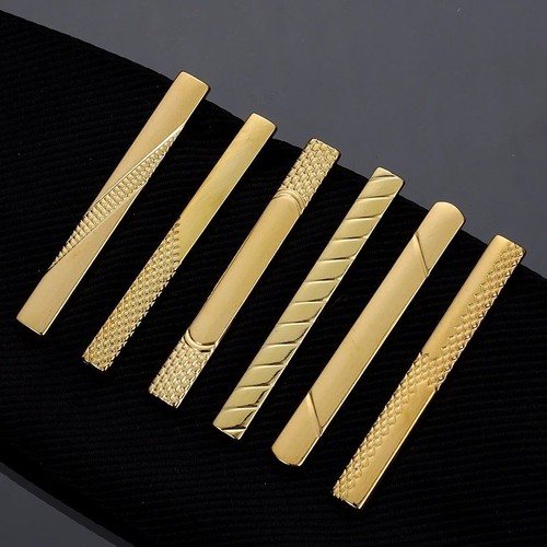 Men gold tie clip metal - men's,