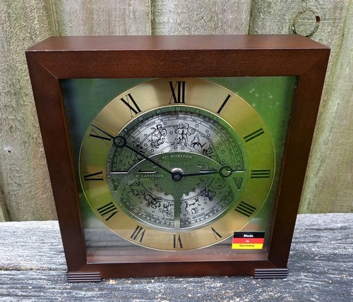 Hermle table clock time date - table,