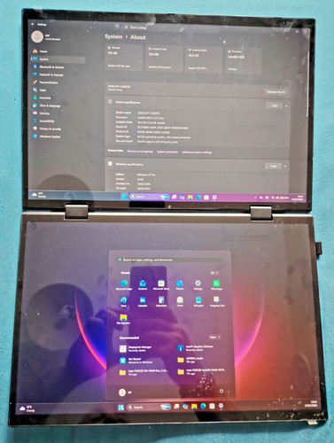 Dual touchscreen laptop - 14",