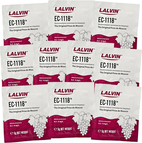 10x lalvin 1118 champagne - lalvin, ec-1118