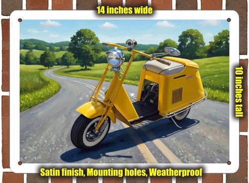 Metal sign 1956 cushman - metal,