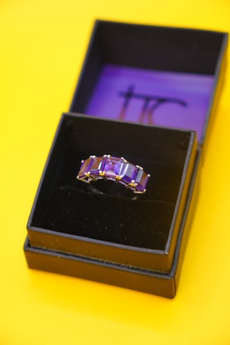 African amethyst stone ring - amethyst, 5
