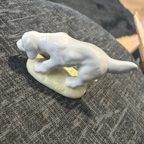 Vintage porcelain dog figurine - vintage,
