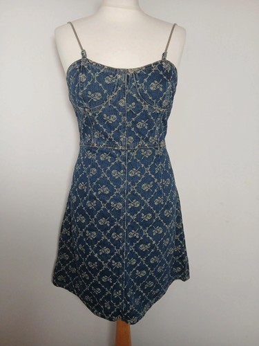 Cider y2k denim corset - y2k, chain