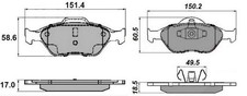 NAP Front Brake Pad Set for