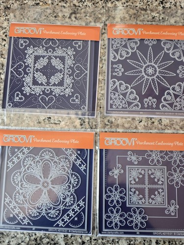 Groovie parchment embossing
