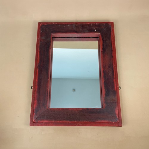 Antique heavy indian mirror - antique,