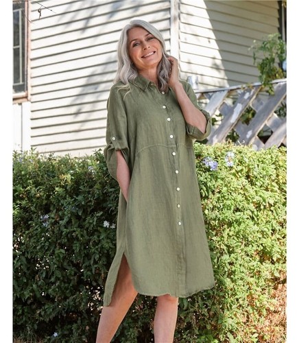 Woolovers 100 linen midi - 100%,