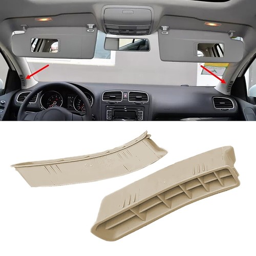 Pair off white pillar - a-pillar, inner