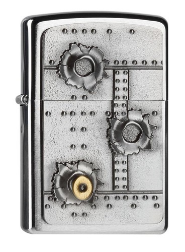 Bullet holes chrome brushed - holes,