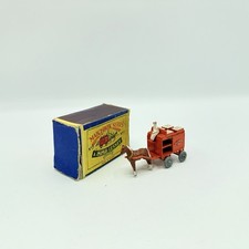 Matchbox Lesney 7a Horse Drawn Milk Float with Metal Wheels Damaged Script Box