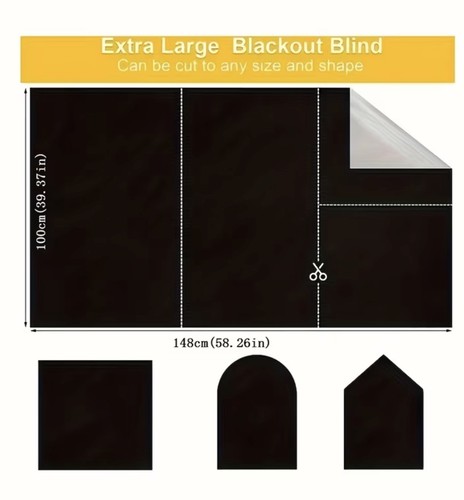 Blackout blinds stick - blinds, on