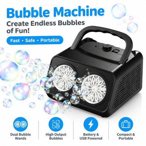 Bubble machine for kids - bubble, 20000+