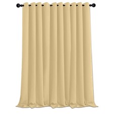 Extra Wide Single Panel Blackout Curtain Ready Made Eyelet Ring Top Curtains UK