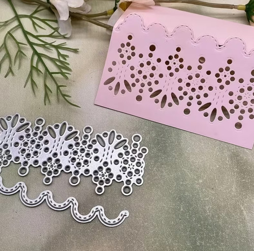 Lace edge border cutting die - edge,