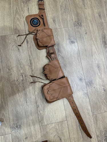 Handmade leather pocket - handmade, belt
