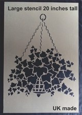 Large Ivy stencil hanging