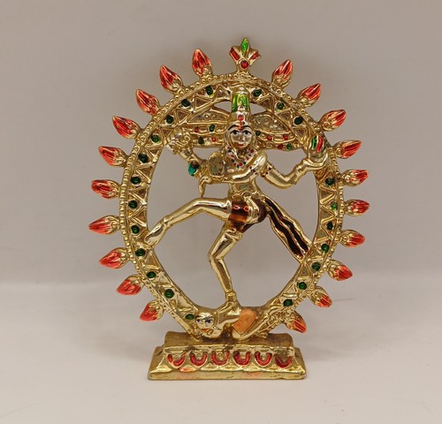 Gold colour metal nataraja - gold,