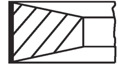 Piston ring kit - kit, fits