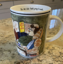 NEW - RARE! Funny Hudson Middleton ANNIE TEMPEST "The one diet.." Bone China Mug