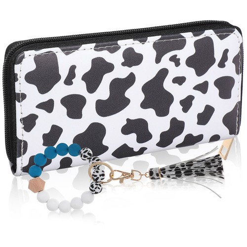 Cow print wallet - cow,