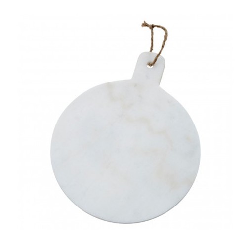 Round white marble - round,