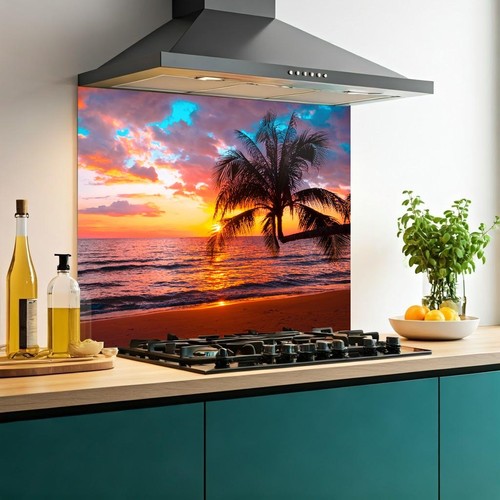 Printed glass kitchen - printed,