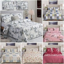 3 Pcs Patchwork Bedspread