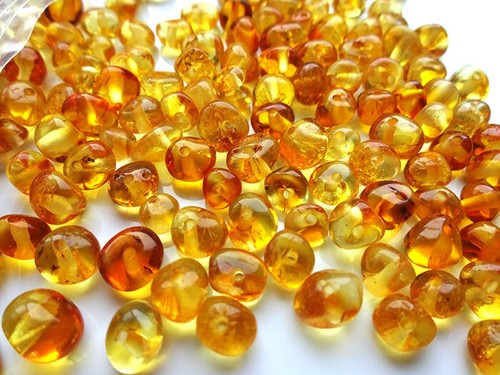 Real baltic holed amber loose - baltic,