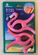 Flamingoes - Beach Towel Clips