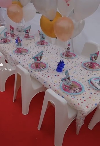 Kids party chair and - , table